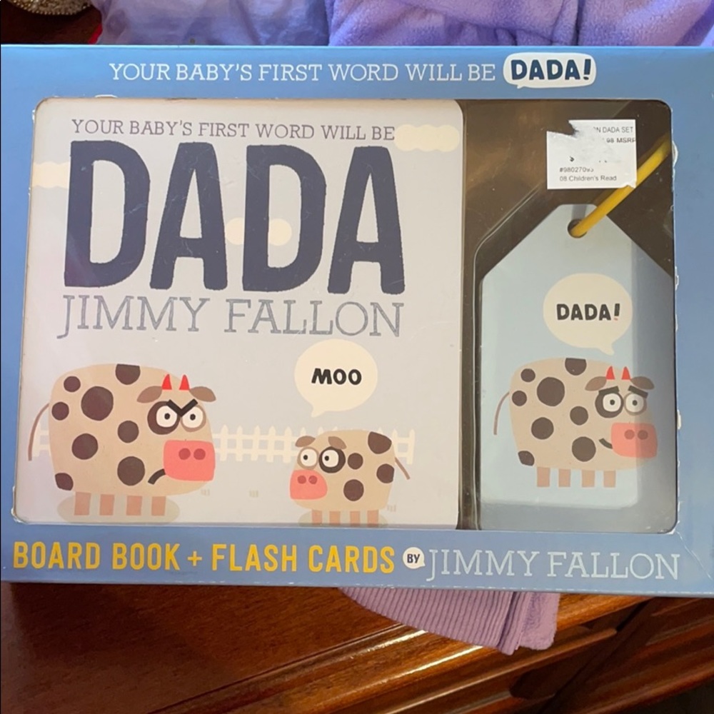 Jimmy Fallon Dada board book and flash cards